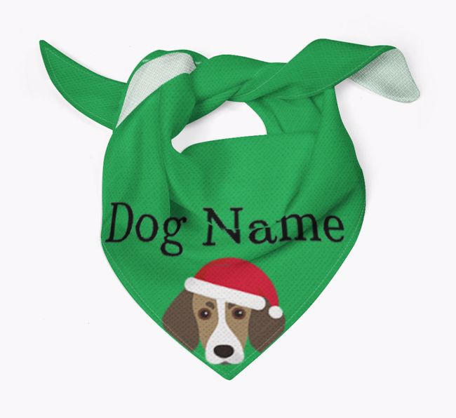 Peeking Christmas Icon: Personalised {breedFullName} Bandana